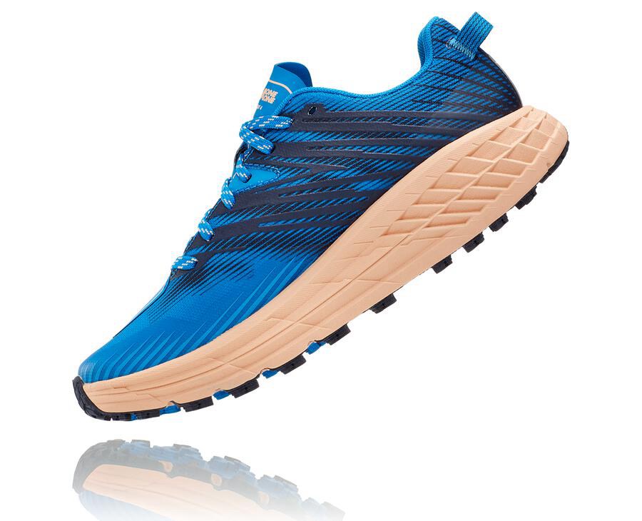 Zapatillas Trail Hoka One One Mujer - Speedgoat 4 - Azules - YUZ468531